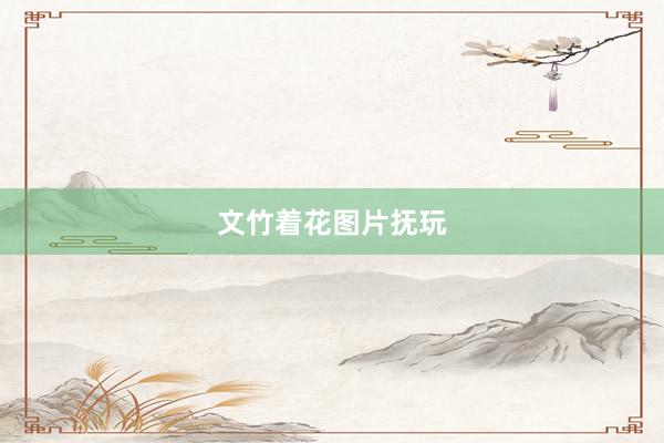 文竹着花图片抚玩